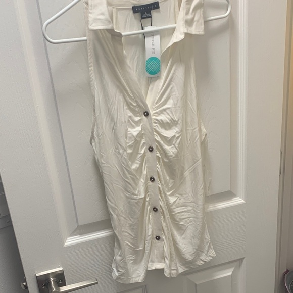 Sanctuary Ivory Halter Button-Front Top - Picture 5 of 5